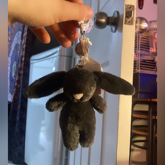 Jellycat Bashful inky bunny clip BNWT - Picture 4 of 5